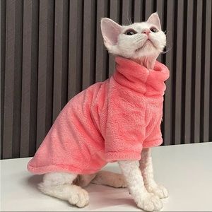 Pink pet turtleneck sweater!
